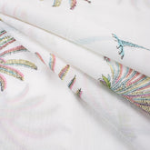 Palm Tree Indian Block Print Cotton Fabric for Dresses