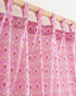 Pink Block Printed Cotton Curtains for Livig Room
