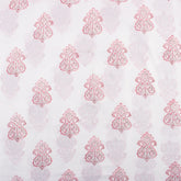 Pink Boota Indian Hand Block Cotton Fabric Material