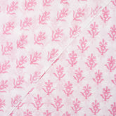 Pink Booti Block Print Fabric Cloth Material