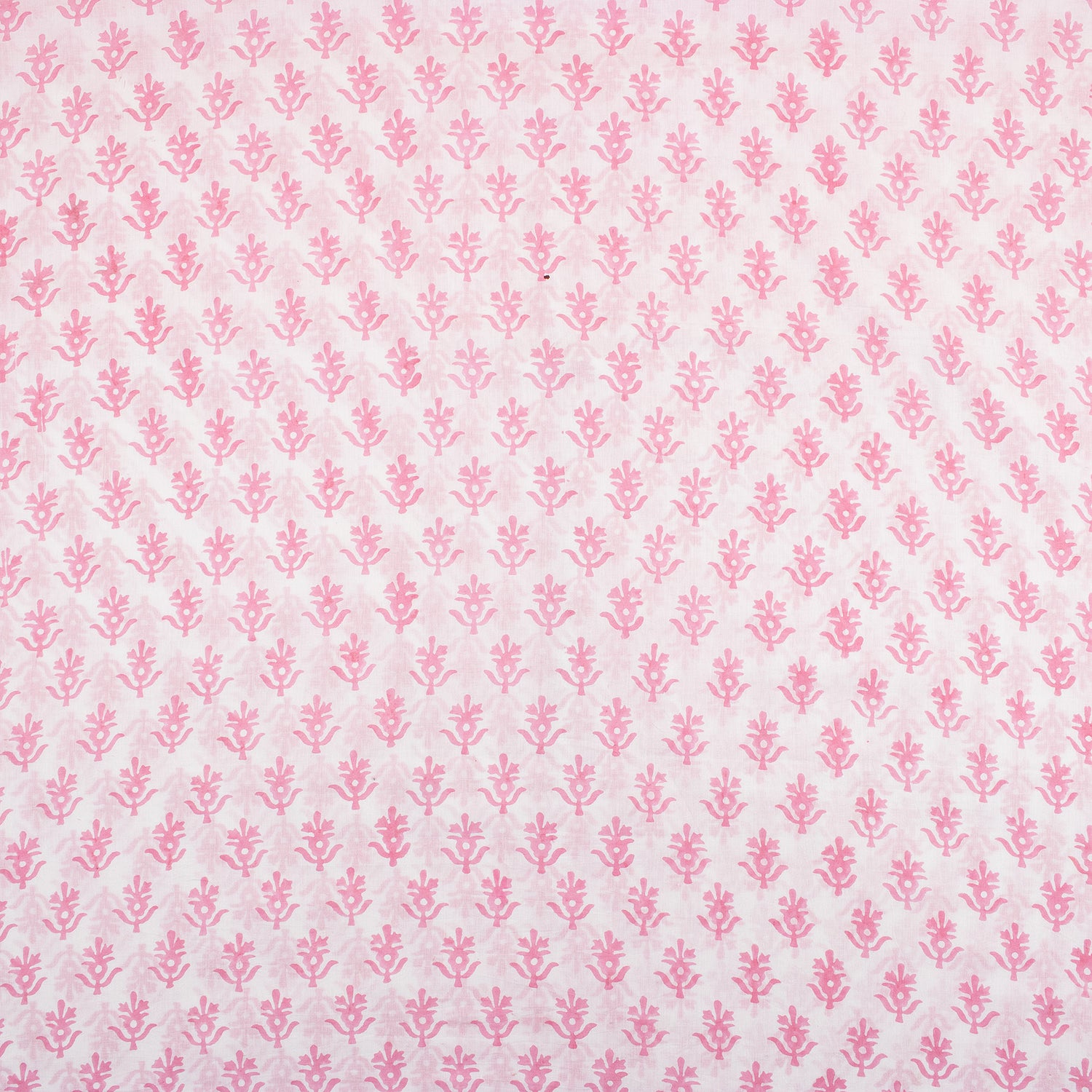 Pink Booti Block Print Fabric Cloth Material