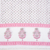 Pink Booti Hand Block Print Beach Sarong Wrap For Women