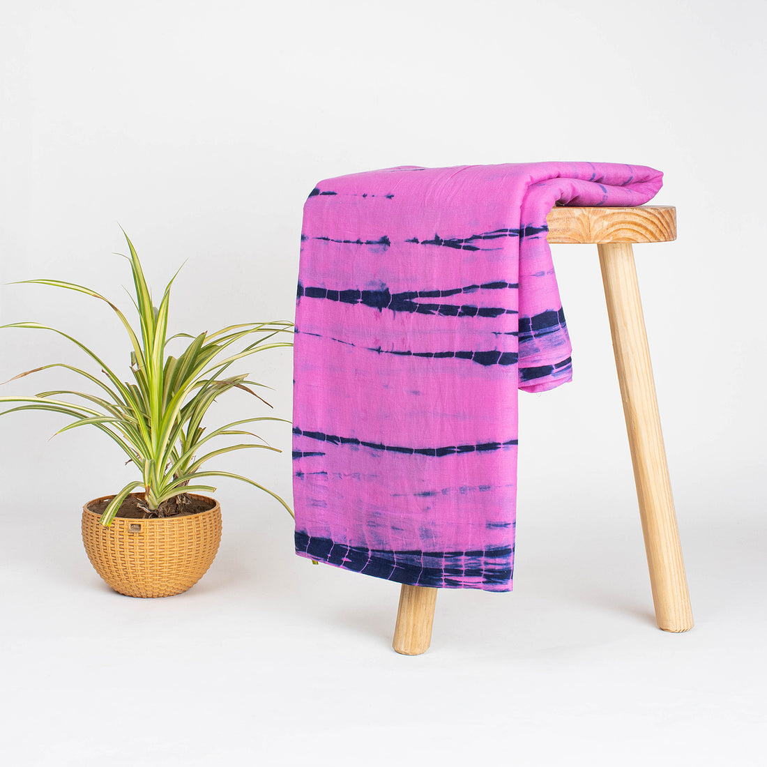 Pink Exclusive Tie Dye Shibori Fabric