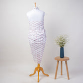 Pink Leaf Hand Block Print Beach Sarong Wrap For Women