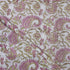 Pink Paisley Indian Hand Block Printed Cotton Fabric