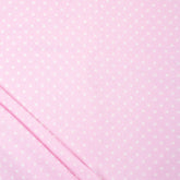Pink Polka Dots Soft Cotton Hand Block Print Fabric