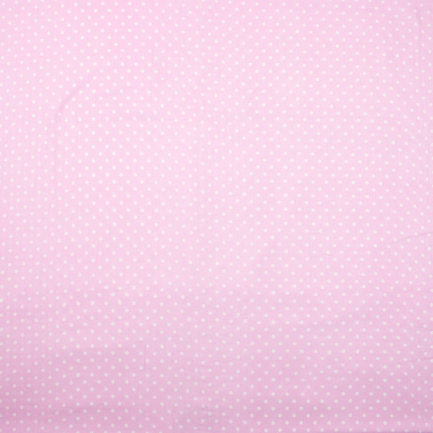 Pink Polka Dots Soft Cotton Hand Block Print Fabric
