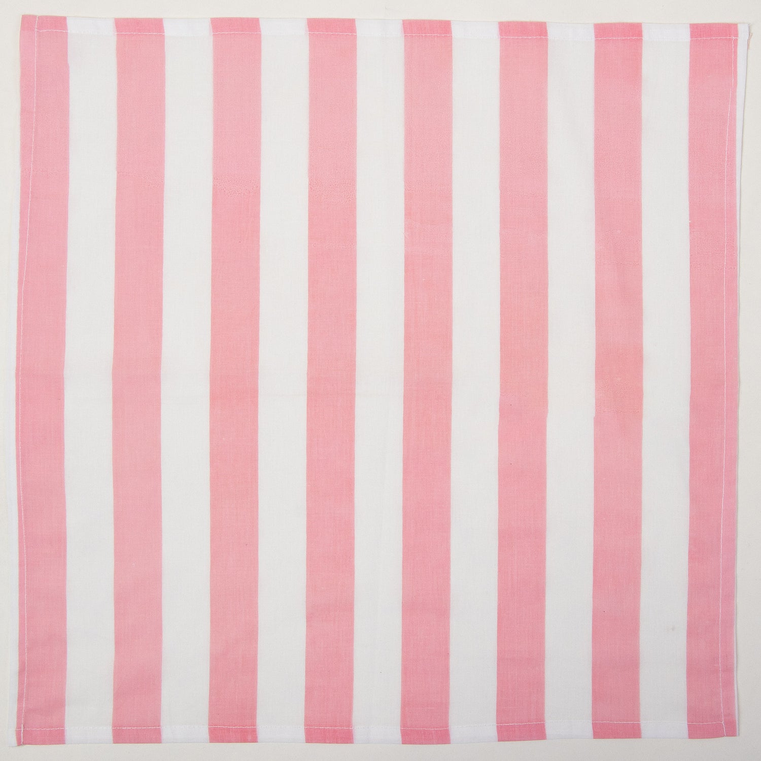 Pink Striped Hand Block Printed Dinner Napkin Cloth