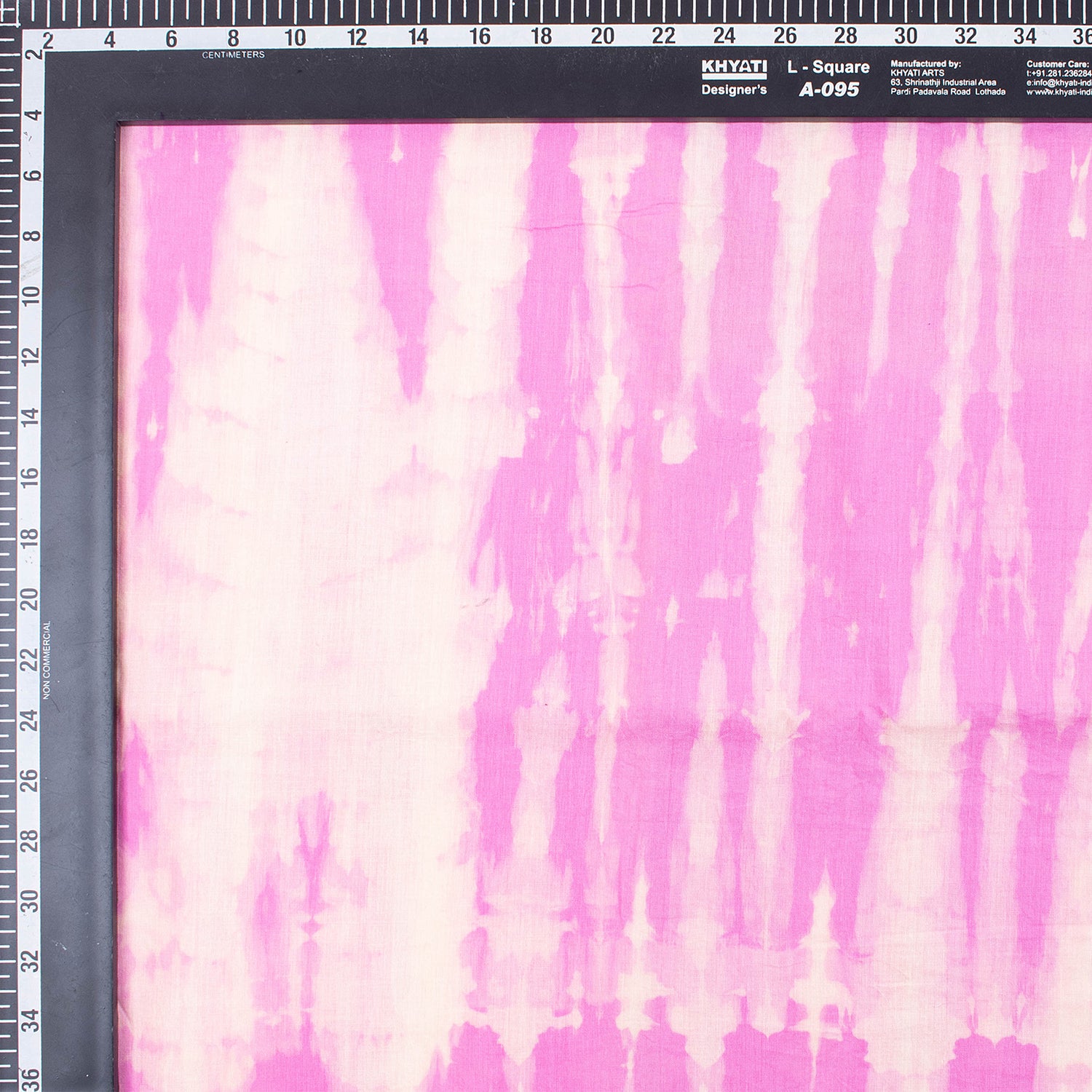 Pink Striped Light Weighted Tie Dye Shibori Fabric