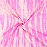 Pink Striped Light Weighted Tie Dye Shibori Fabric