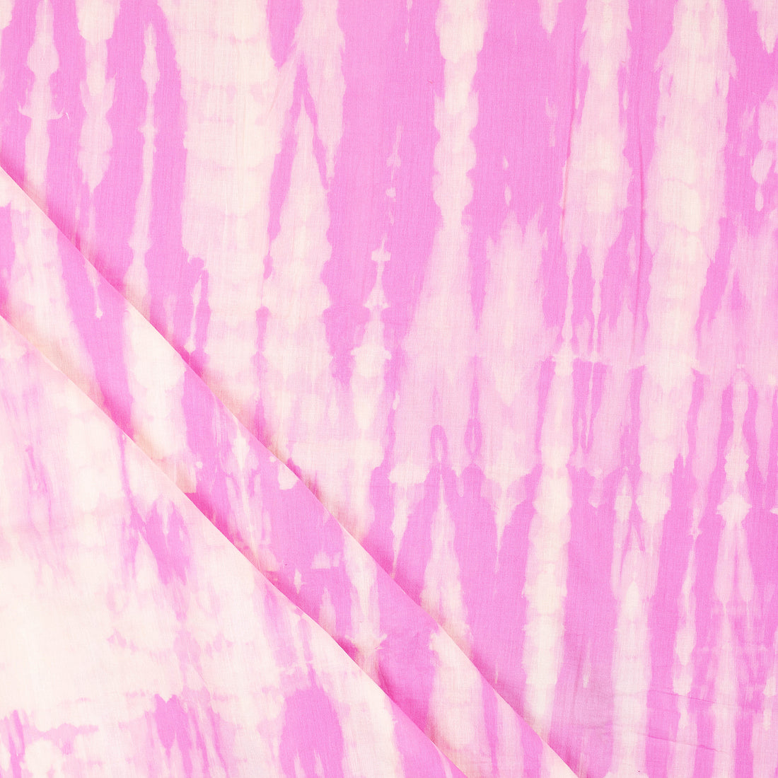 Pink Striped Light Weighted Tie Dye Shibori Fabric