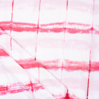 Pink Striped Tie Dye Shibori Fabric