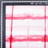 Pink Striped Tie Dye Shibori Fabric
