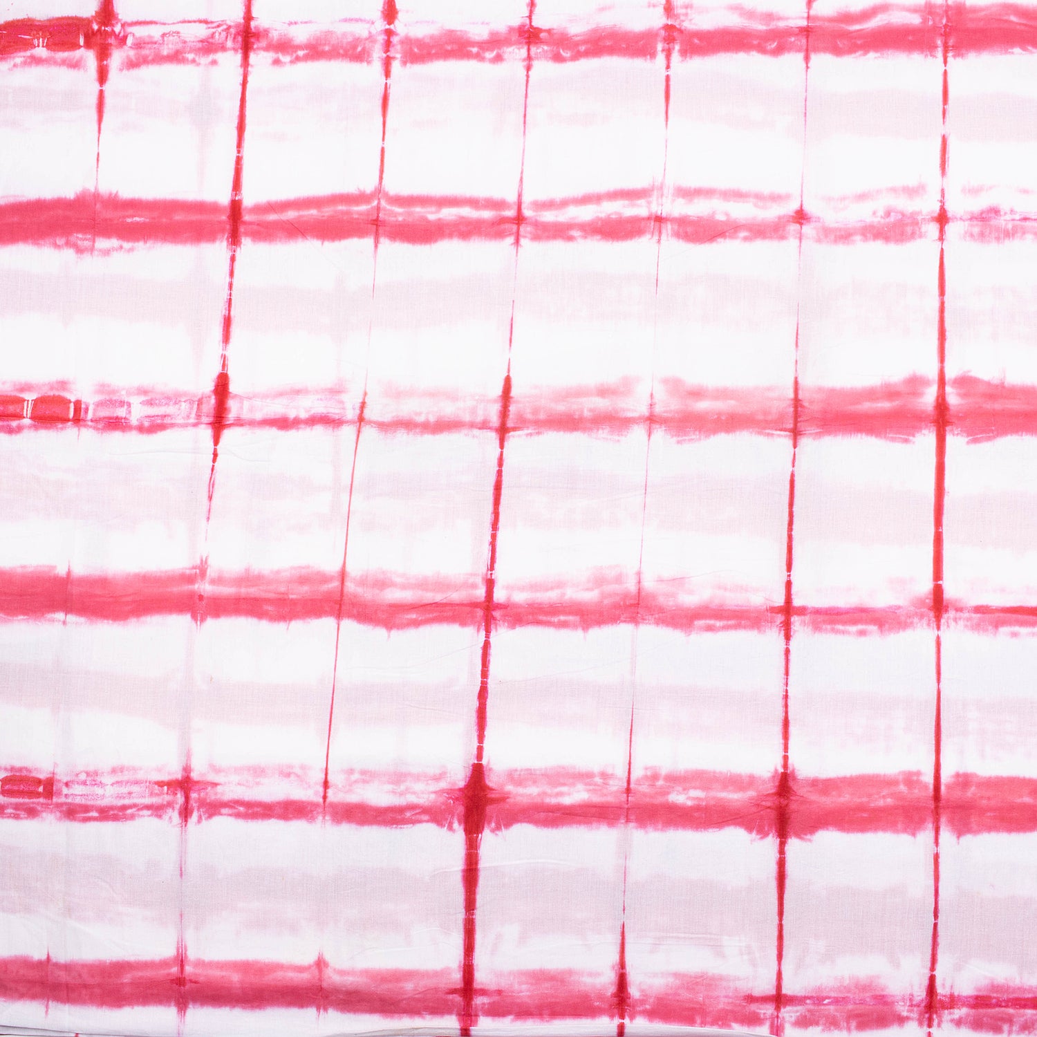 Pink Striped Tie Dye Shibori Fabric