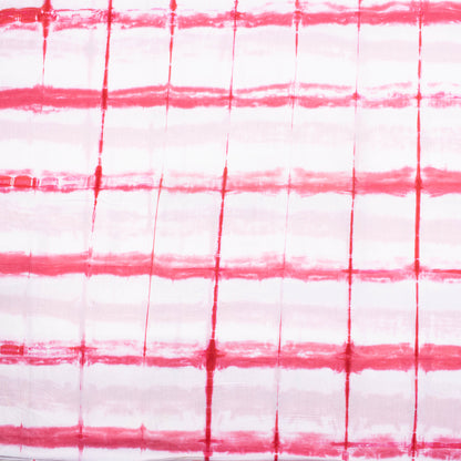 Pink Striped Tie Dye Shibori Fabric