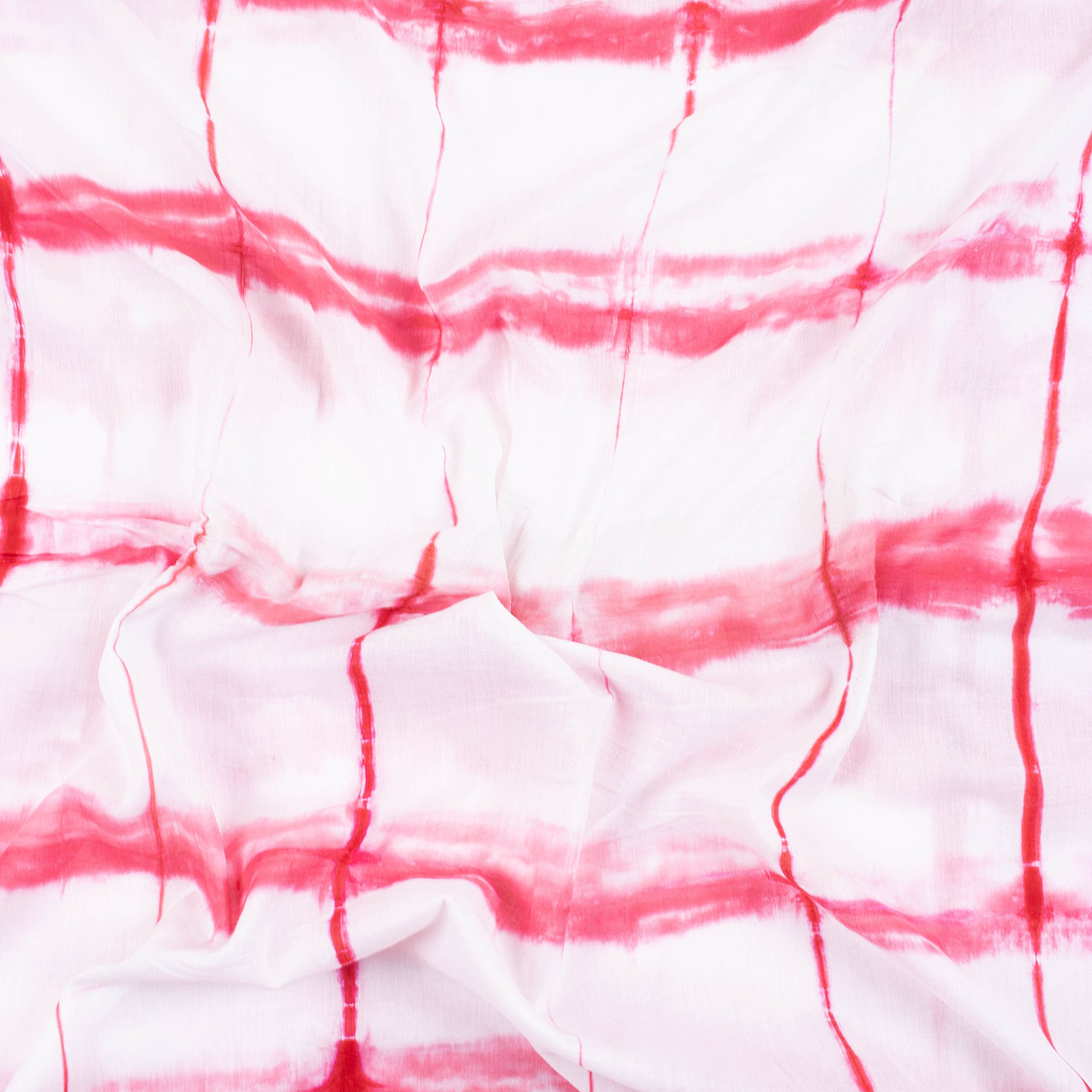 Pink Striped Tie Dye Shibori Fabric