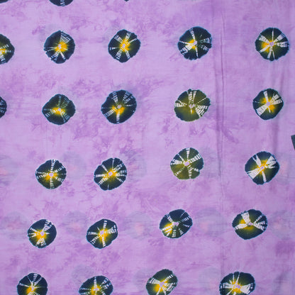 Polka Dots Pure Cotton Tie Dye Shibori Fabric