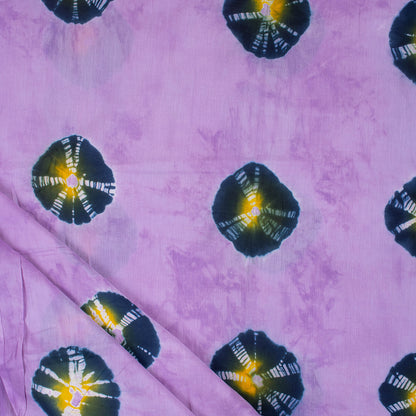 Polka Dots Pure Cotton Tie Dye Shibori Fabric