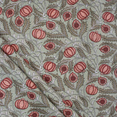 Pomegranate Hand Block Print Cotton Fabric