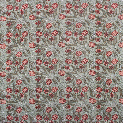 Pomegranate Hand Block Print Cotton Fabric