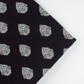 Premium Black and White Floral Cotton Fabric