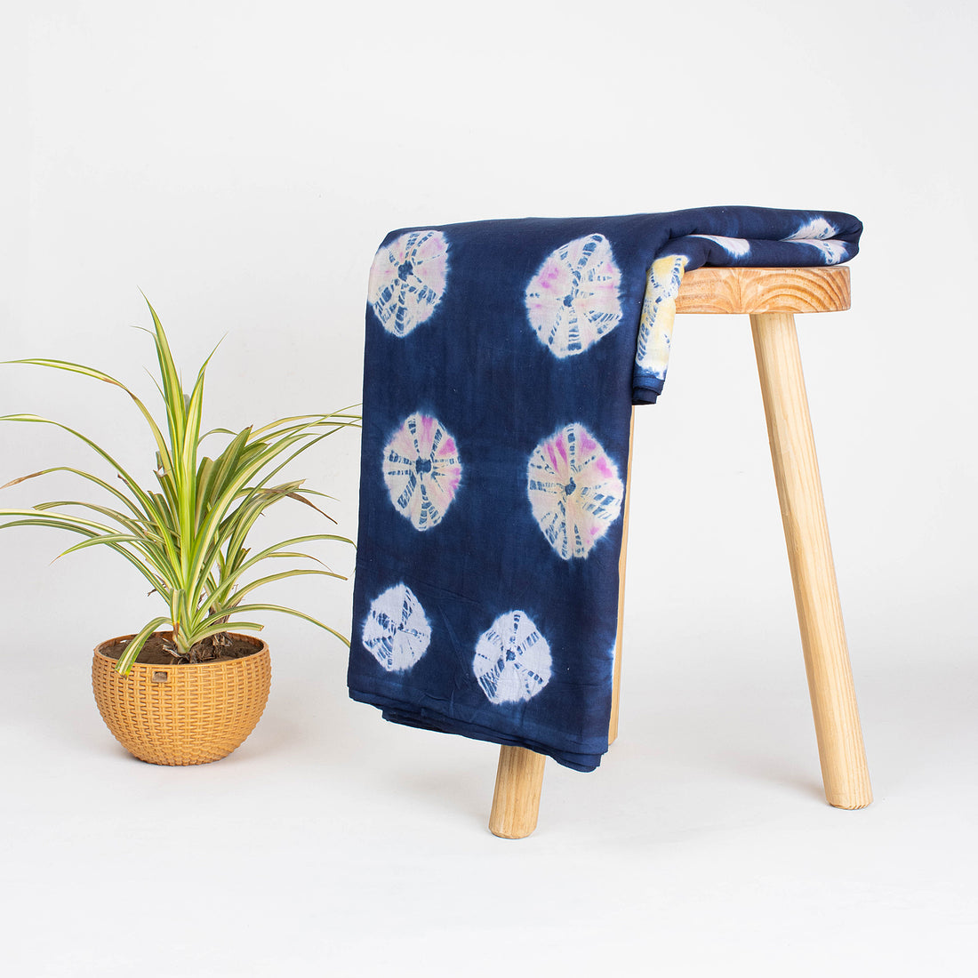 Premium Blue Tie Dye Shibori Fabric