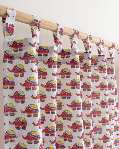 Premium Boota Block Printed Cotton Curtains In India
