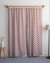 Premium Boota Block Printed Cotton Curtains In India