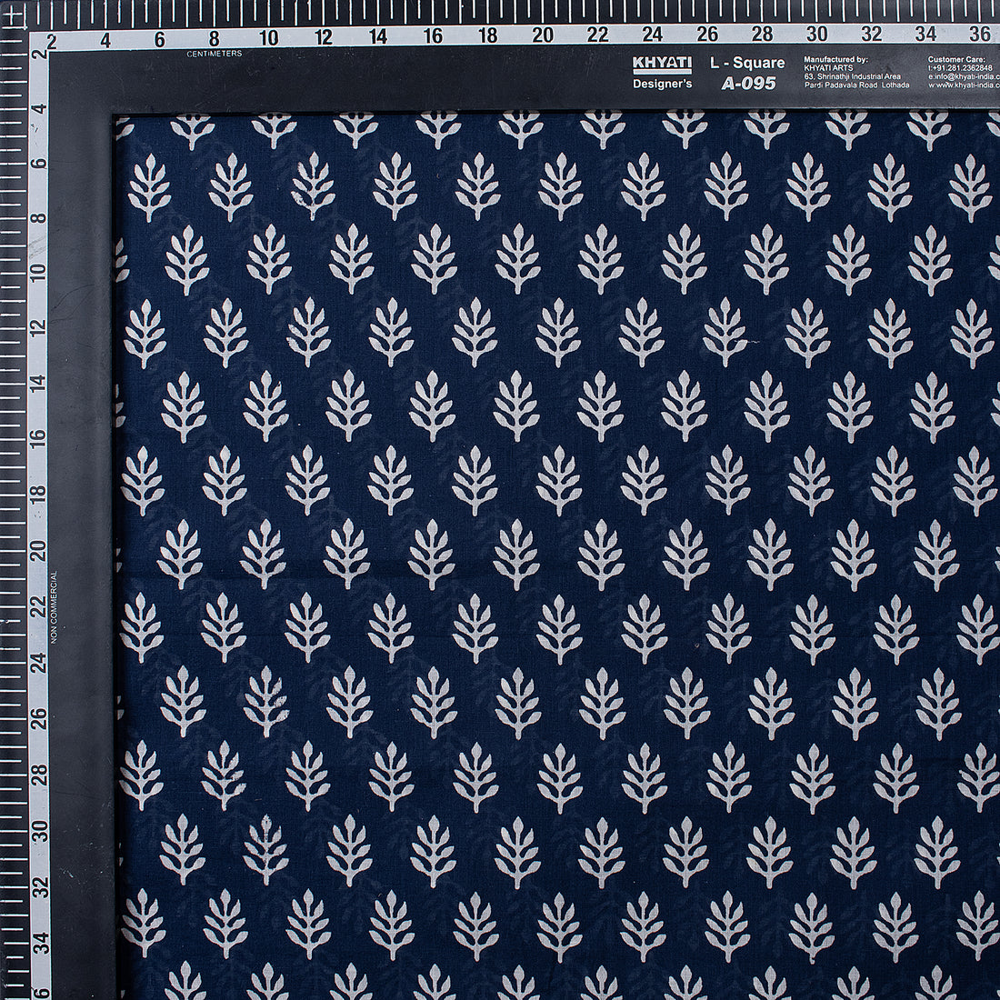 Premium Booti Floral Organic Natural Cotton Fabric