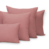 Premium Dark Pink Organic Cotton Waffle Cushion Cover