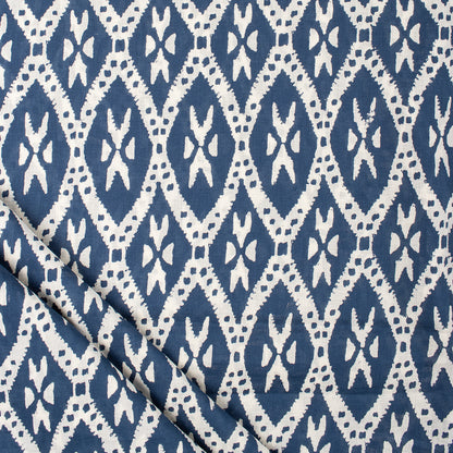 Premium Discharge Hand Block Printed Fabric