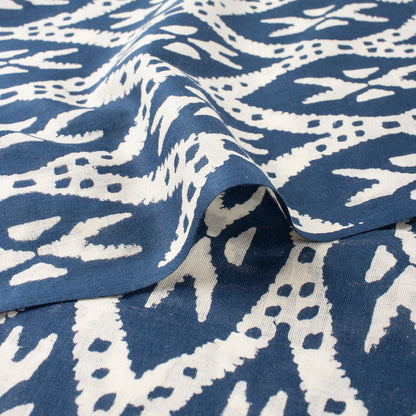 Premium Discharge Hand Block Printed Fabric