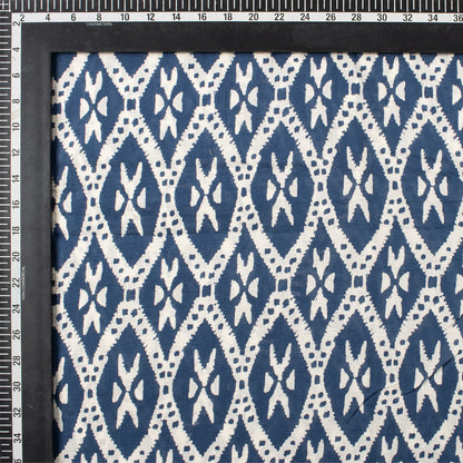 Premium Discharge Hand Block Printed Fabric