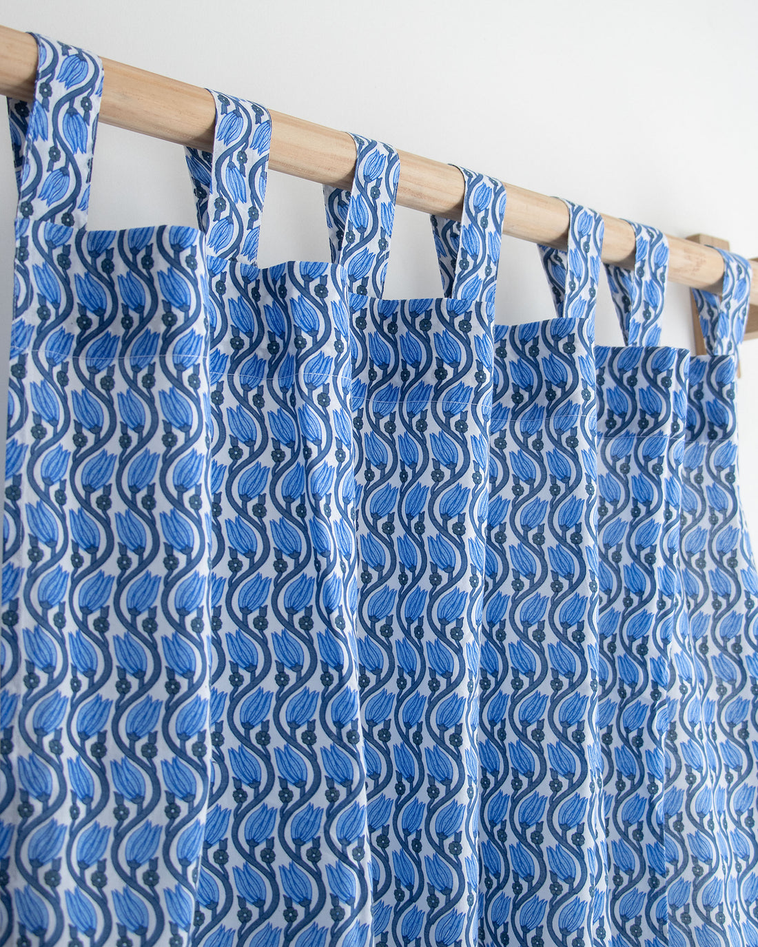 Premium Floral Block Print Cafe Curtains Online in India