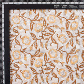 Premium Floral Hand Block Printed Cotton Fabric