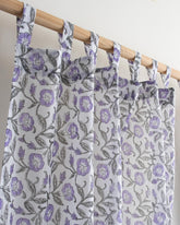 Premium Floral Indian Block Printed Cotton Cutains Set Online