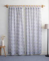 Premium Floral Indian Block Printed Cotton Cutains Set Online
