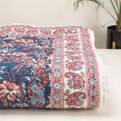 Premium Indian Jaipur Cotton Quilt for Winter
