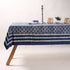 Premium Indigo Hand Block Printed Dining Table Cloth