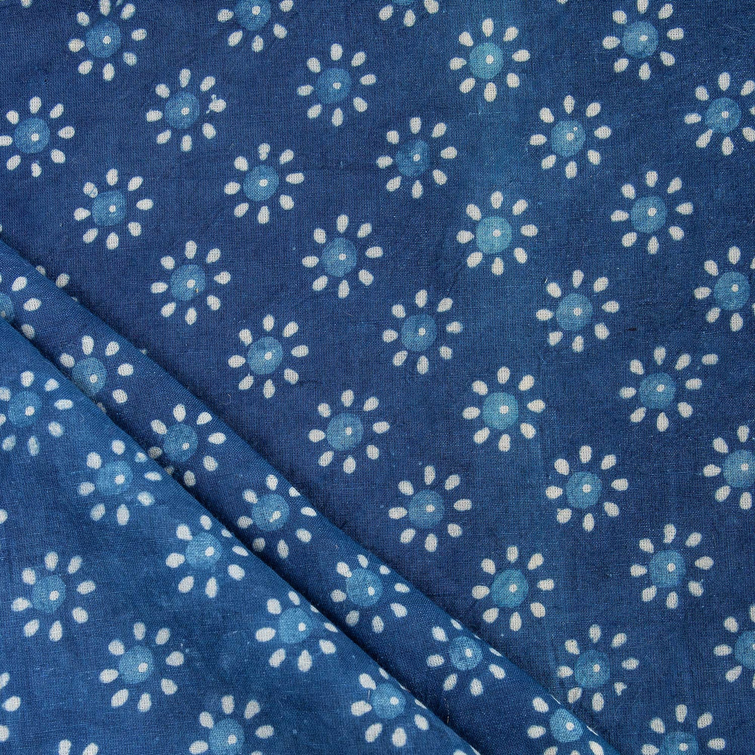 Indigo Material Fabric 100% Cotton