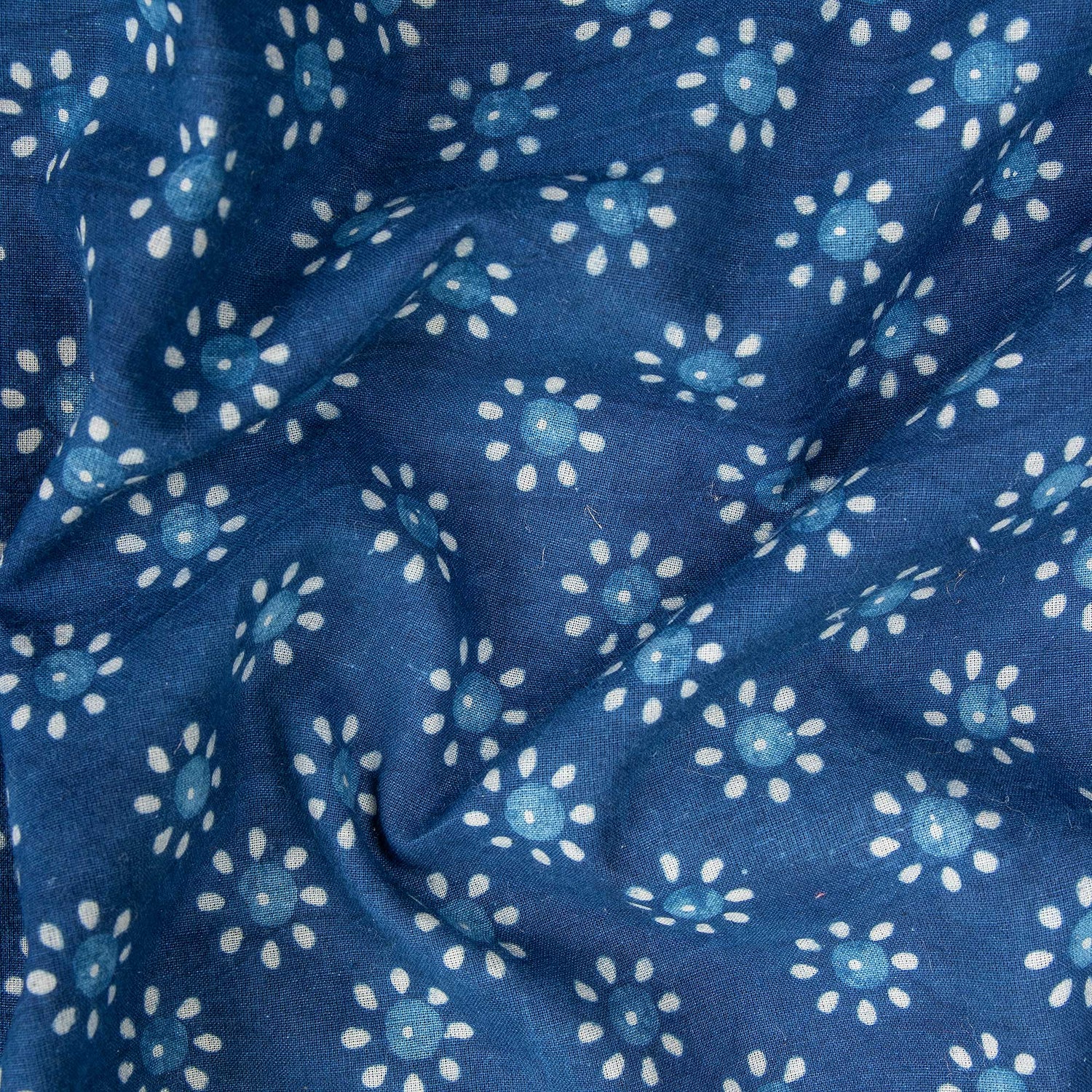 Premium Indigo Material Fabric 100% Cotton