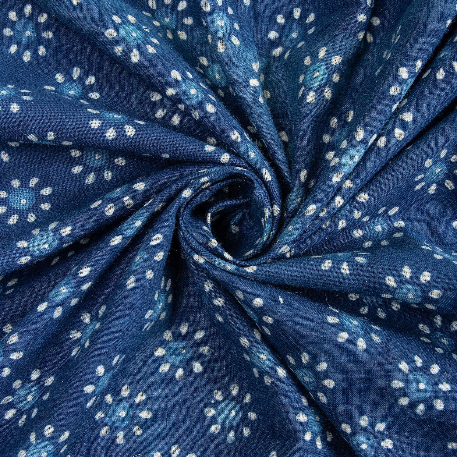 Premium Indigo Material Fabric 100% Cotton