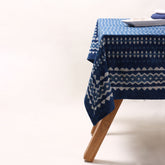 Premium Indigo Printed Cotton Tablecloth