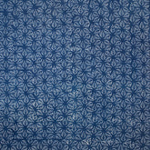 Premium Leaf Indigo Print Cotton Fabric Yard