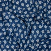 Premium Natural Dyed Booti Floral Organic Cotton Fabric
