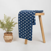 Premium Natural Dyed Booti Floral Organic Cotton Fabric