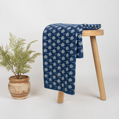 Premium Natural Dyed Booti Floral Organic Cotton Fabric