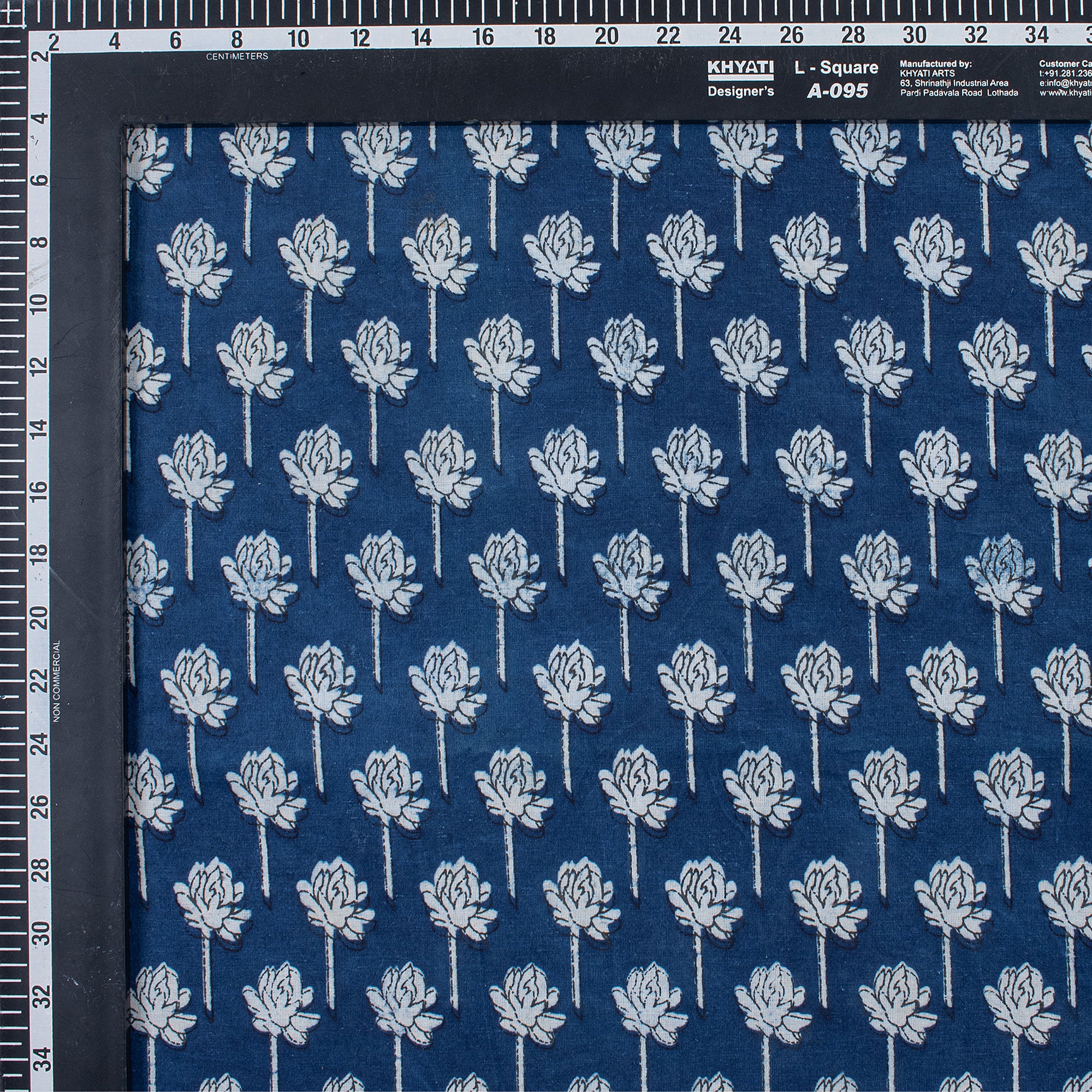 Premium Natural Dyed Booti Floral Organic Cotton Fabric