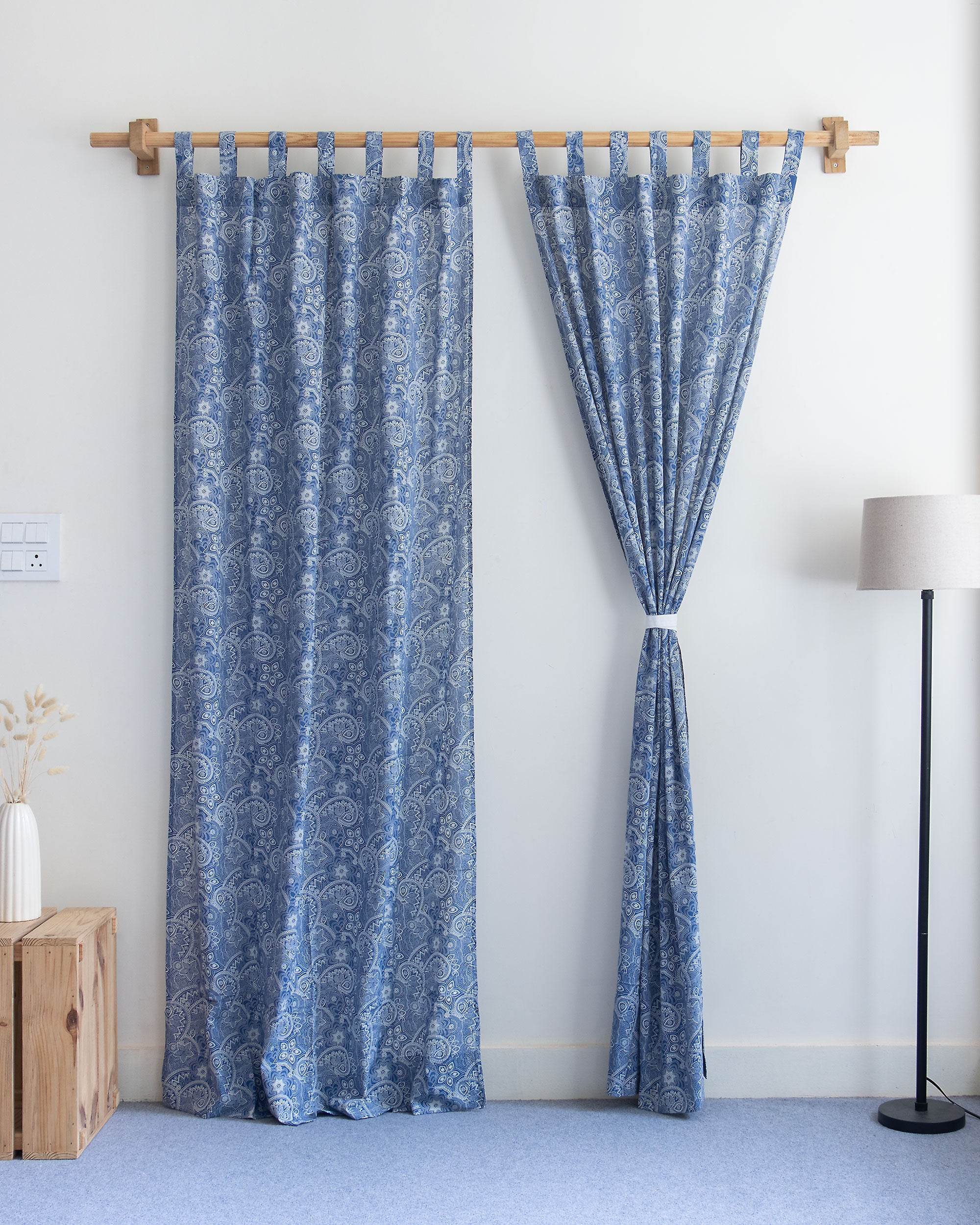Premium Organic Cotton Block Printed Curtains In India