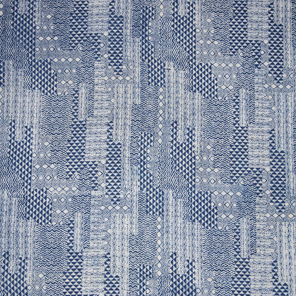 Premium Patchwork Floral Print Indigo Dye Cotton Fabric